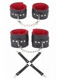 Seraviax Siyah Kırmızı Harness Fantezi Aksesuar Set
