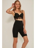 Seraviax Siyah MI Emay 3005 Soft Uzun Paçalı Boxer Korse