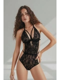 Siyah Bağcıklı Özel Tasarım Babydoll