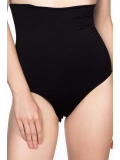 Siyah Double Yüksek Bel Çıtçıtlı Slip Korse