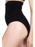 Siyah Double Yüksek Bel Çıtçıtlı Slip Korse