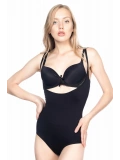 Siyah Göğsü Açık Body Korse