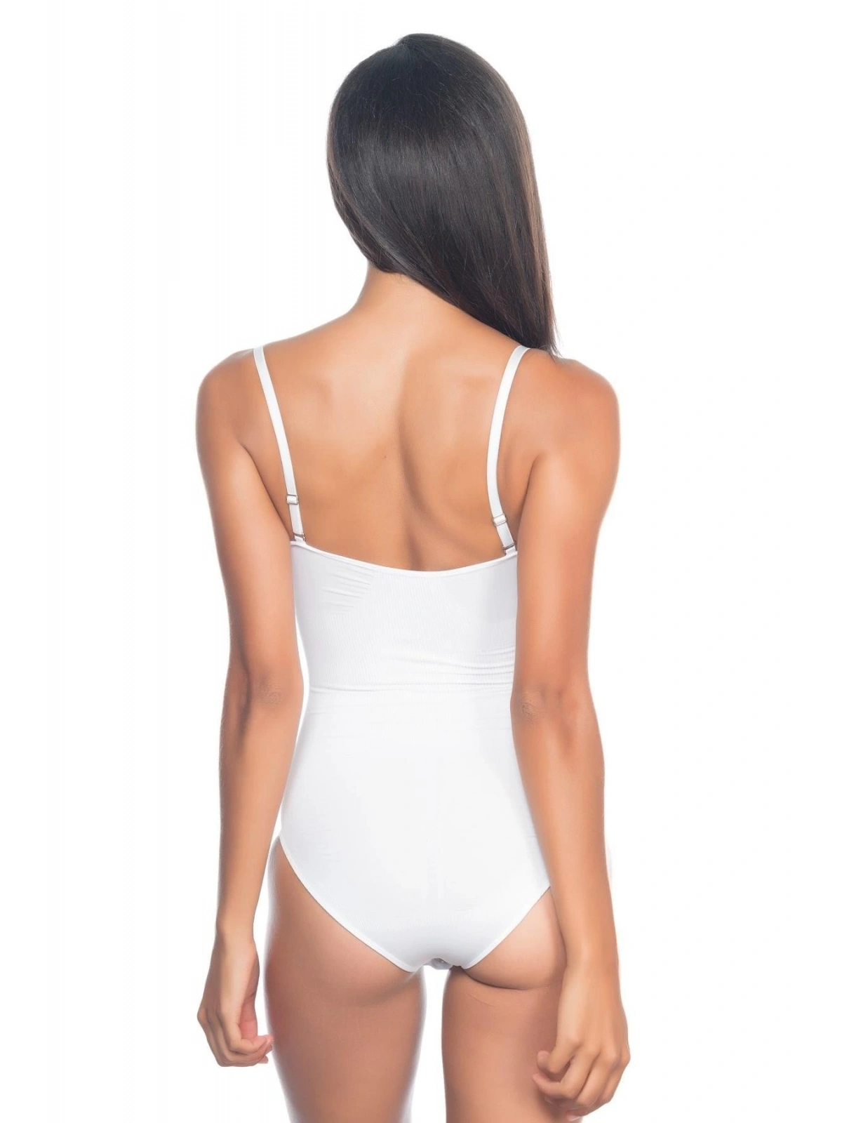 Beyaz Desenli Body Korse