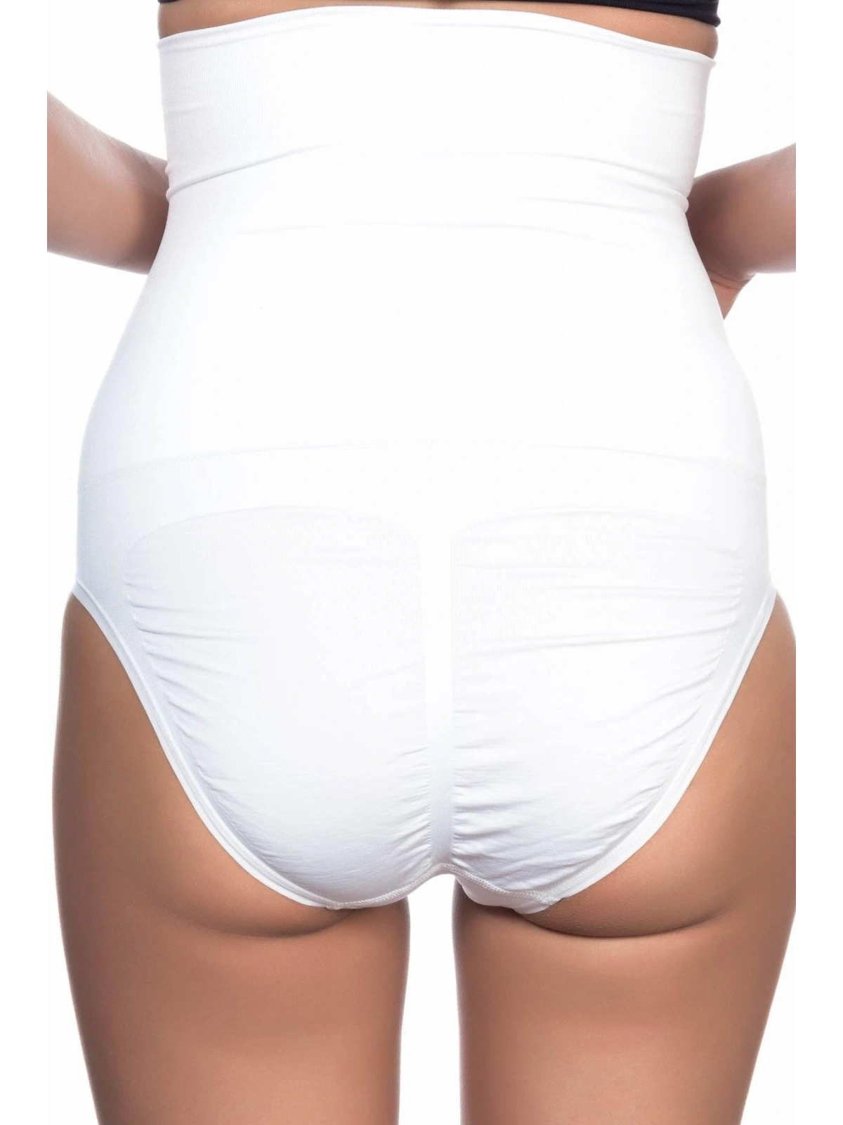 Beyaz Yüksek Bel Double Slip Korse