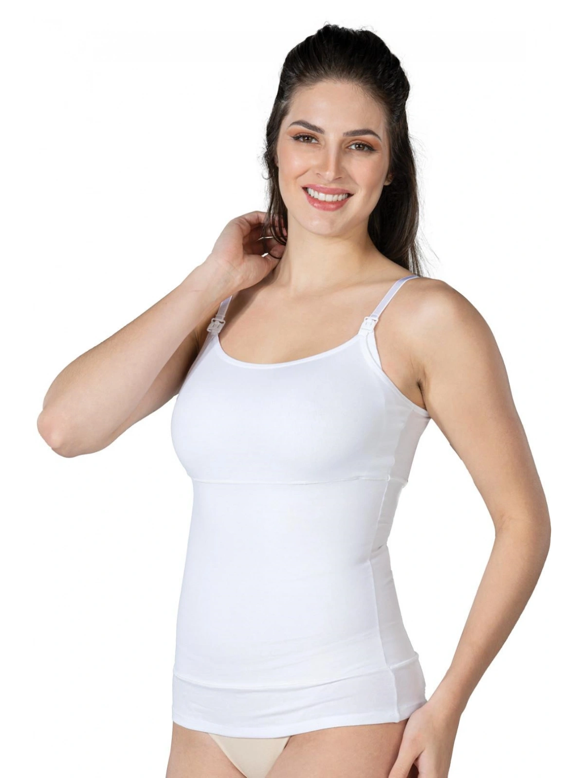 Seraviax Beyaz MI Emay 1402 Modal Cotton Emzirme Atlet Korse