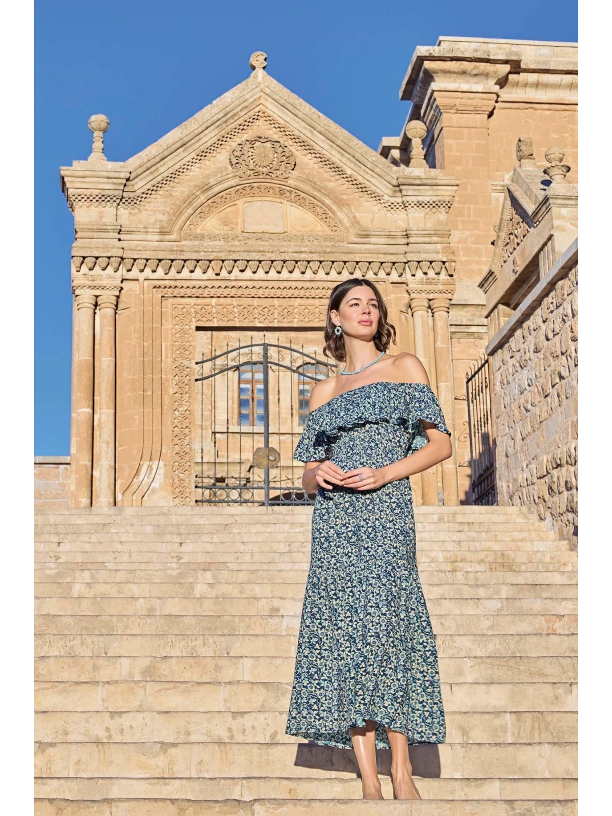 Seraviax Çiçek Desenli Elbise