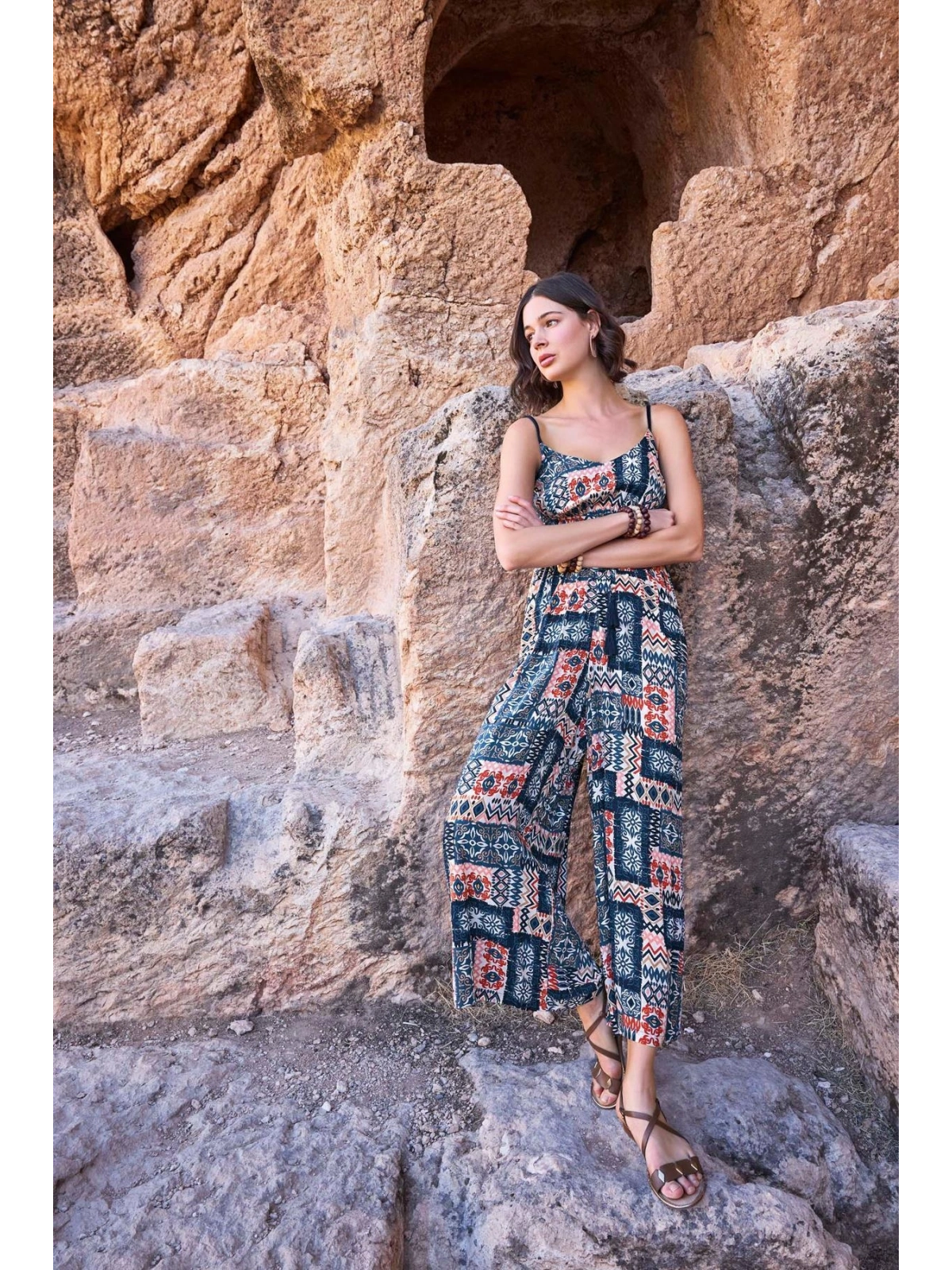 Seraviax Etnik Desenli Tulum