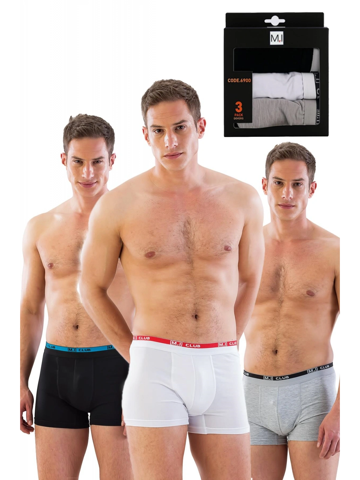 Seraviax MI Emay 6900 3lü Erkek Boxer