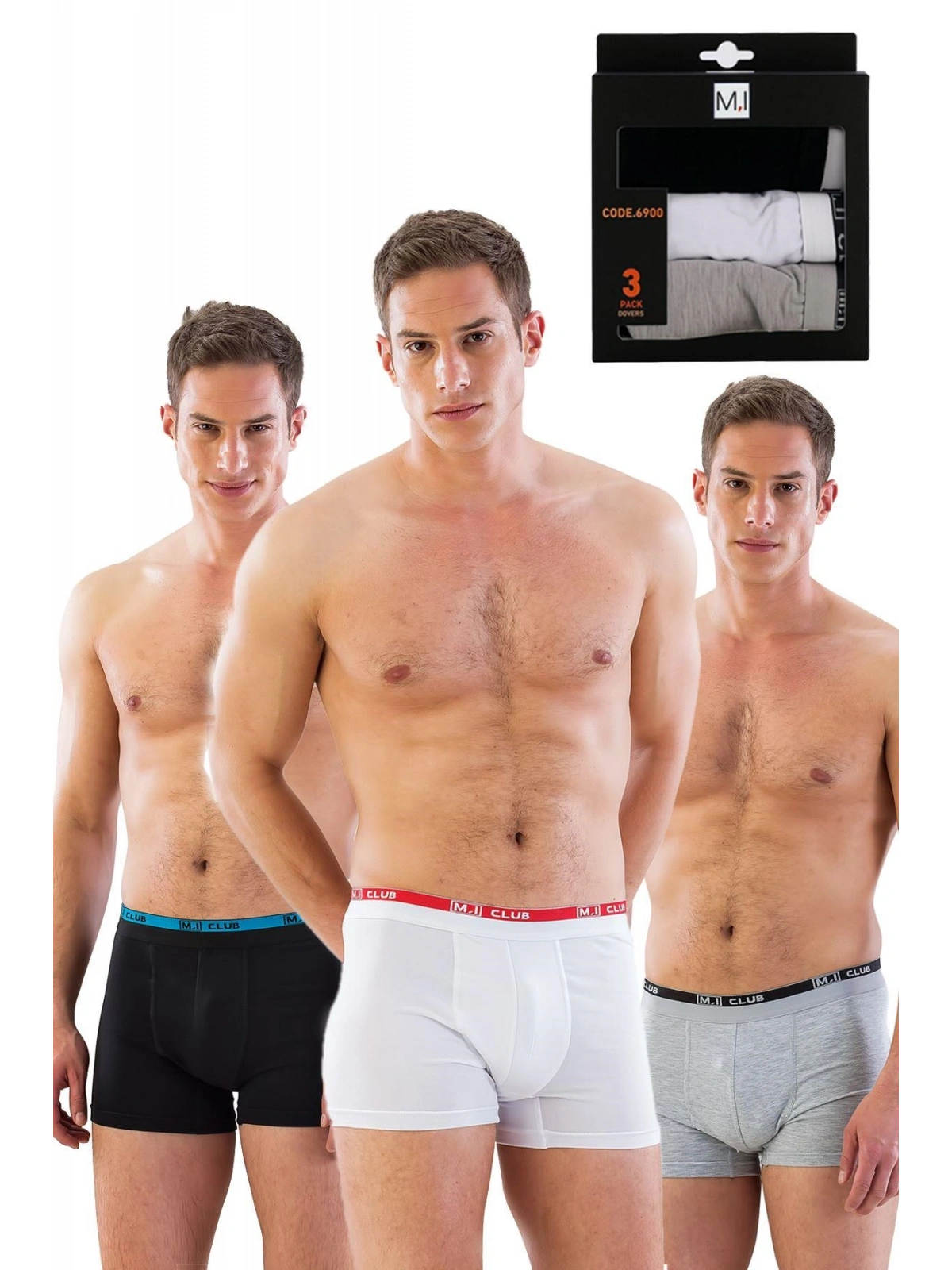 Seraviax MI Emay 6900 3lü Erkek Boxer