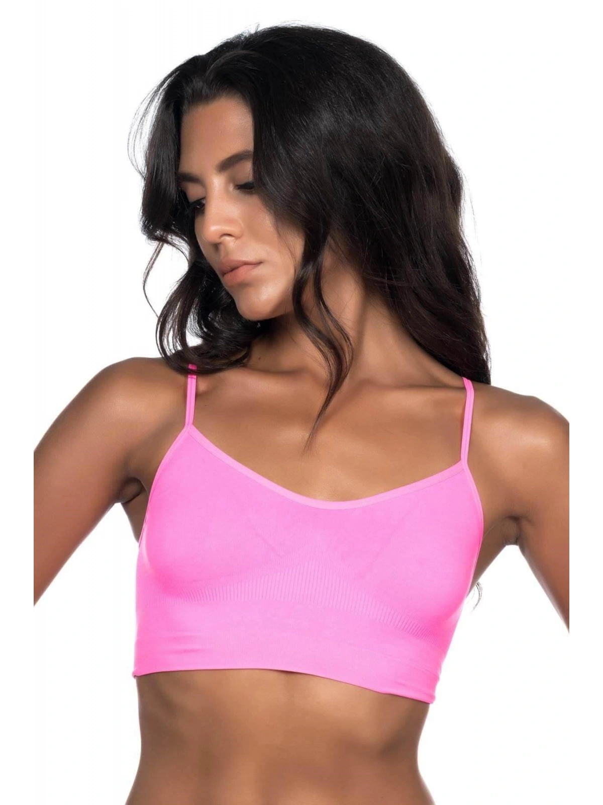 Seraviax Neon Fuşya MI Emay 4003 Soft İp Askı Büstiyer