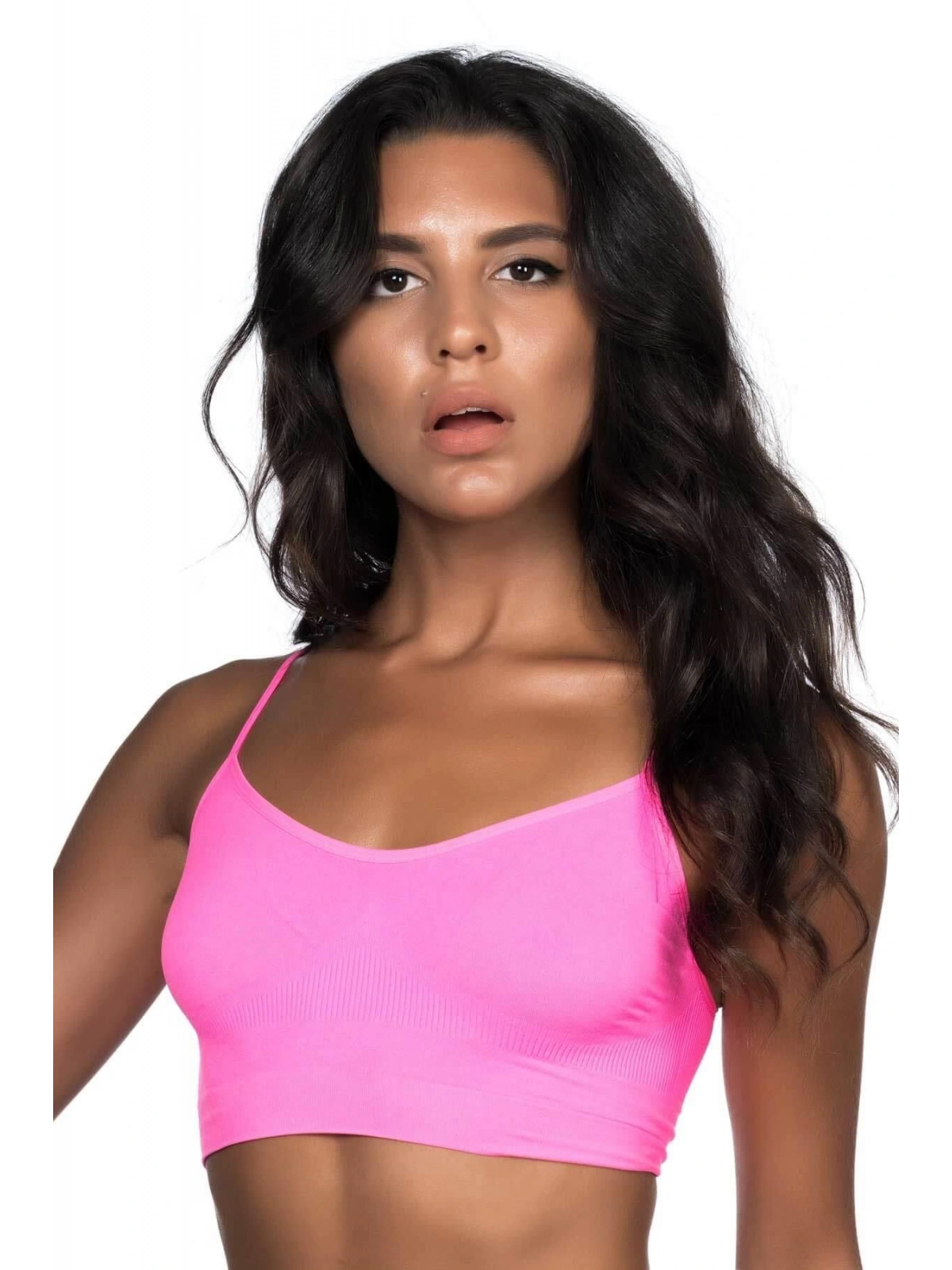 Seraviax Neon Fuşya MI Emay 4003 Soft İp Askı Büstiyer