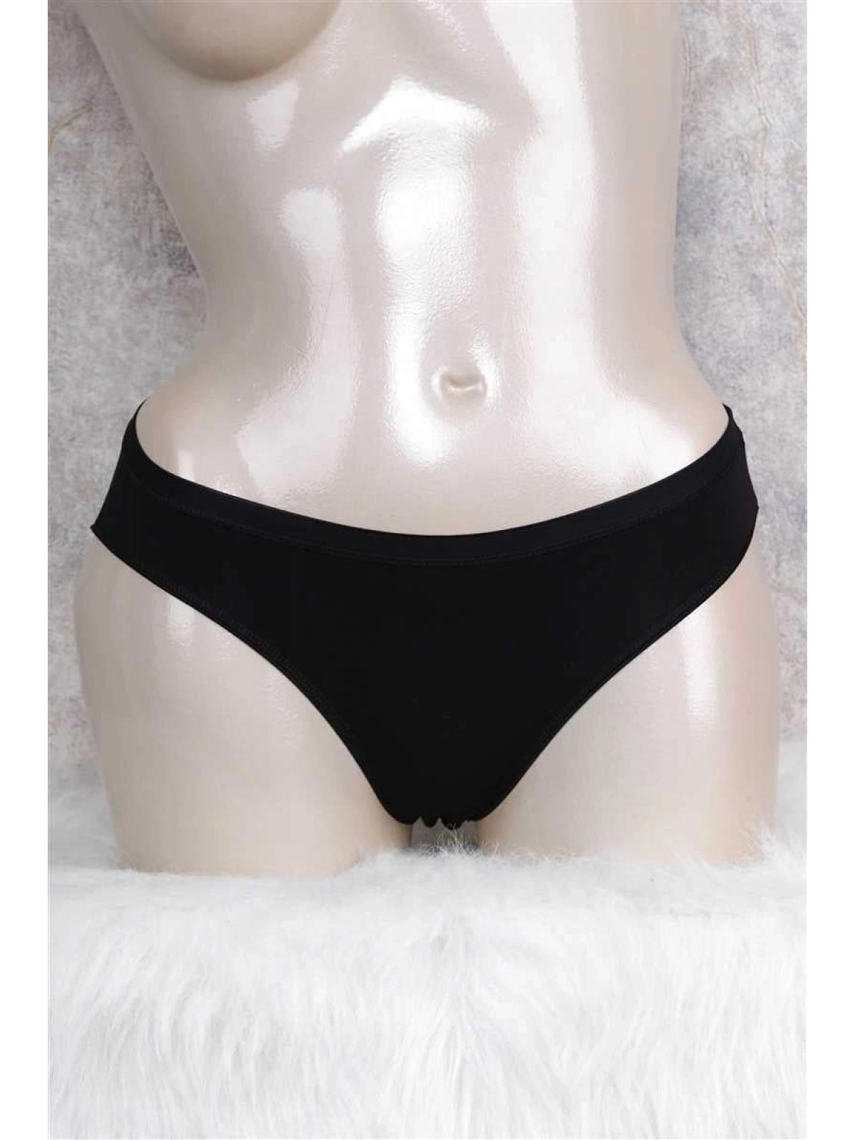 Seraviax Pamuklu Düşük Bel Geniş Bel Lastikli Slip