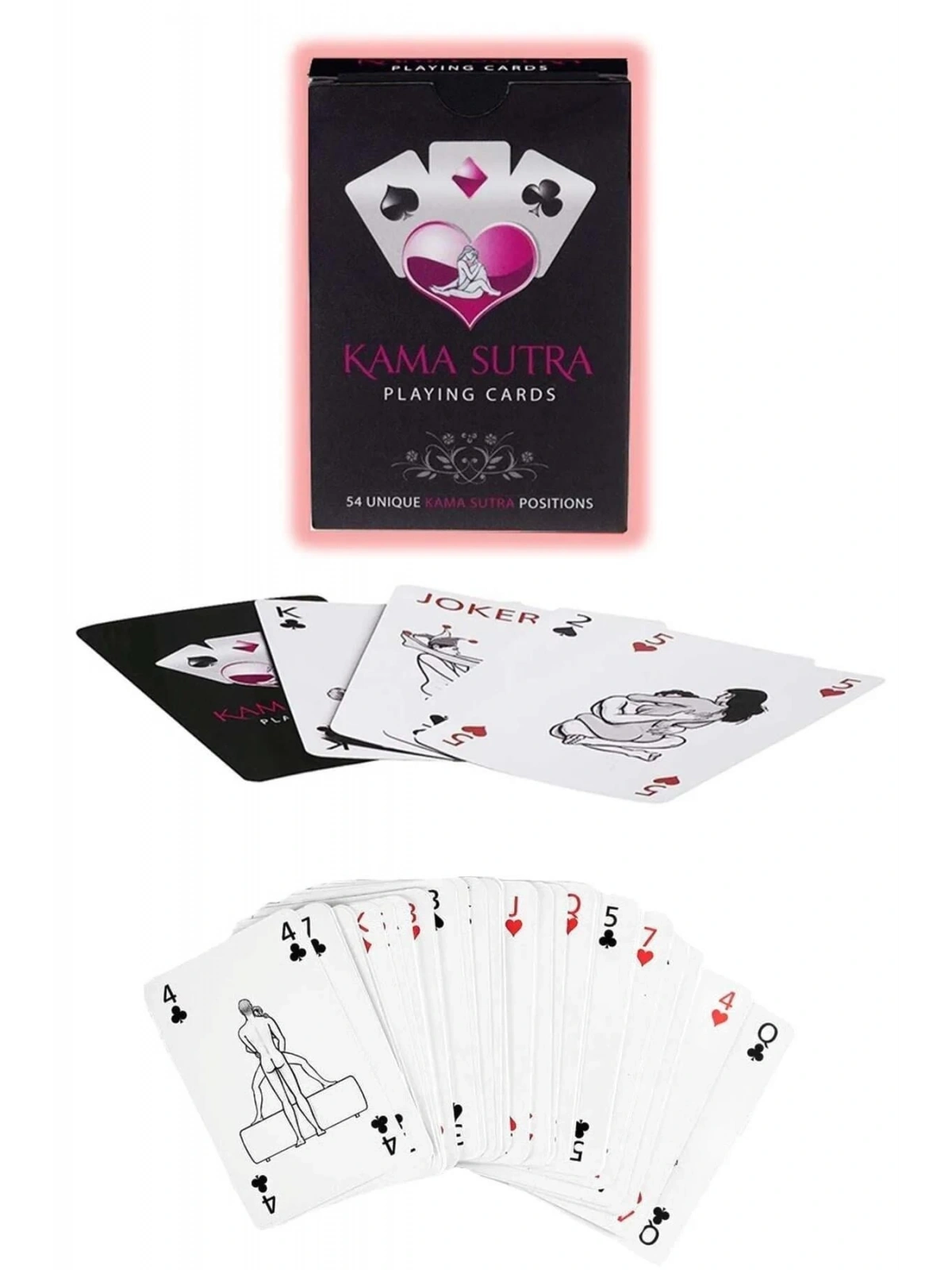 Seraviax Sexy Görselli Oyun Kartı Kama Sutra 7li Harness Set