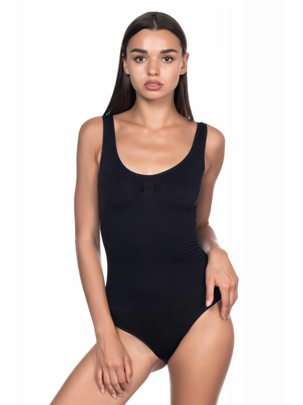 Seraviax Siyah MI Emay 1924 Soft Kalın Askıllı Çıtçıtlı Body