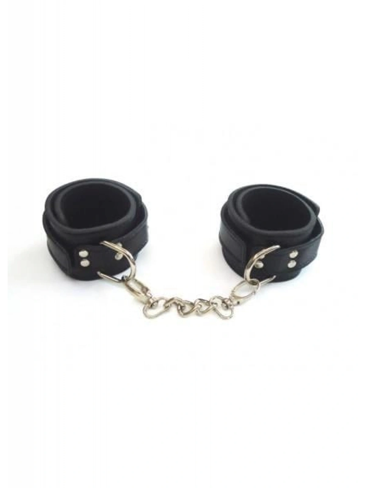 Şık Tasarım Zincir Tasma ve Siyah Kelepçe Harness Set