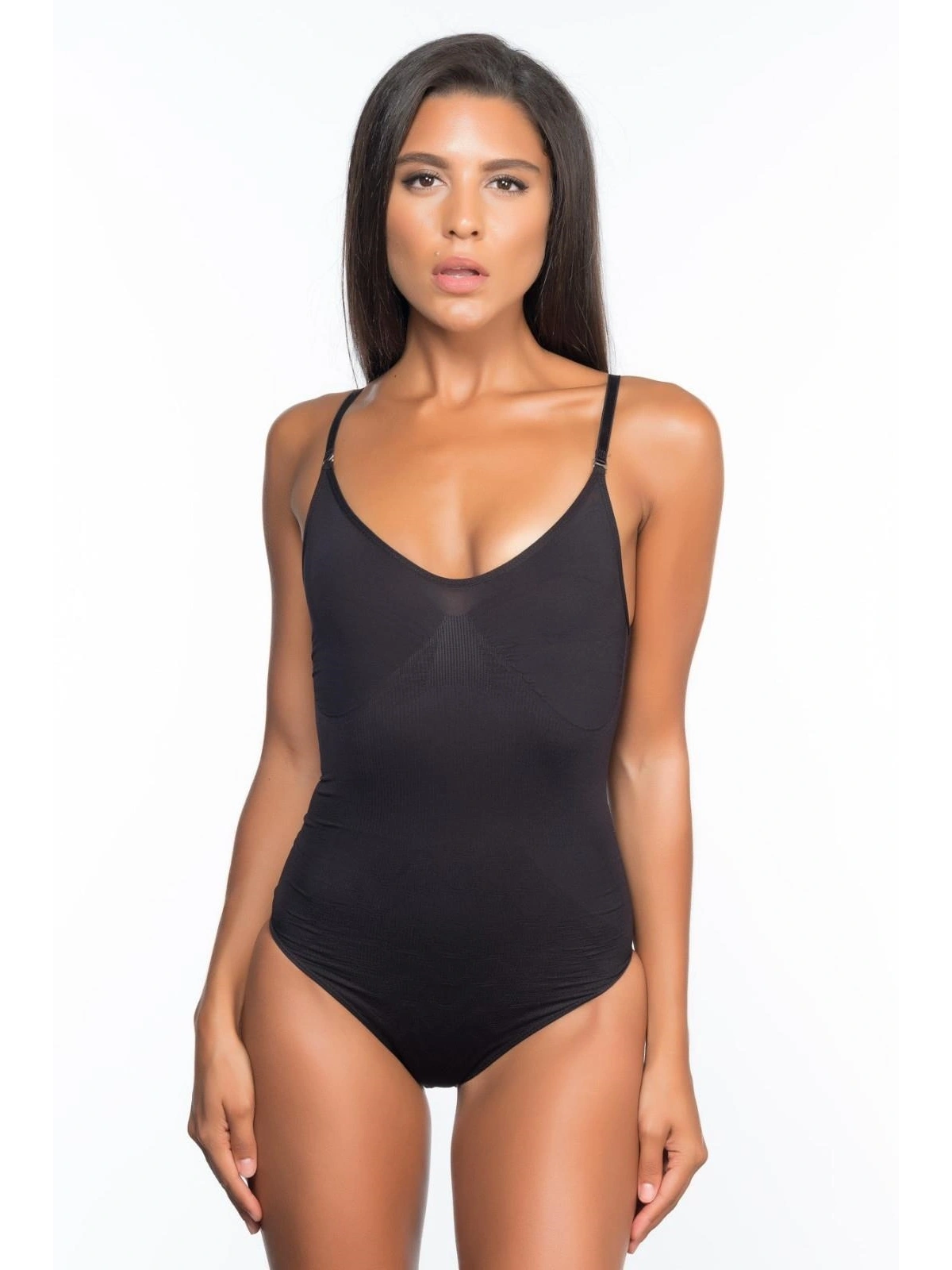 Siyah Desenli Body Korse