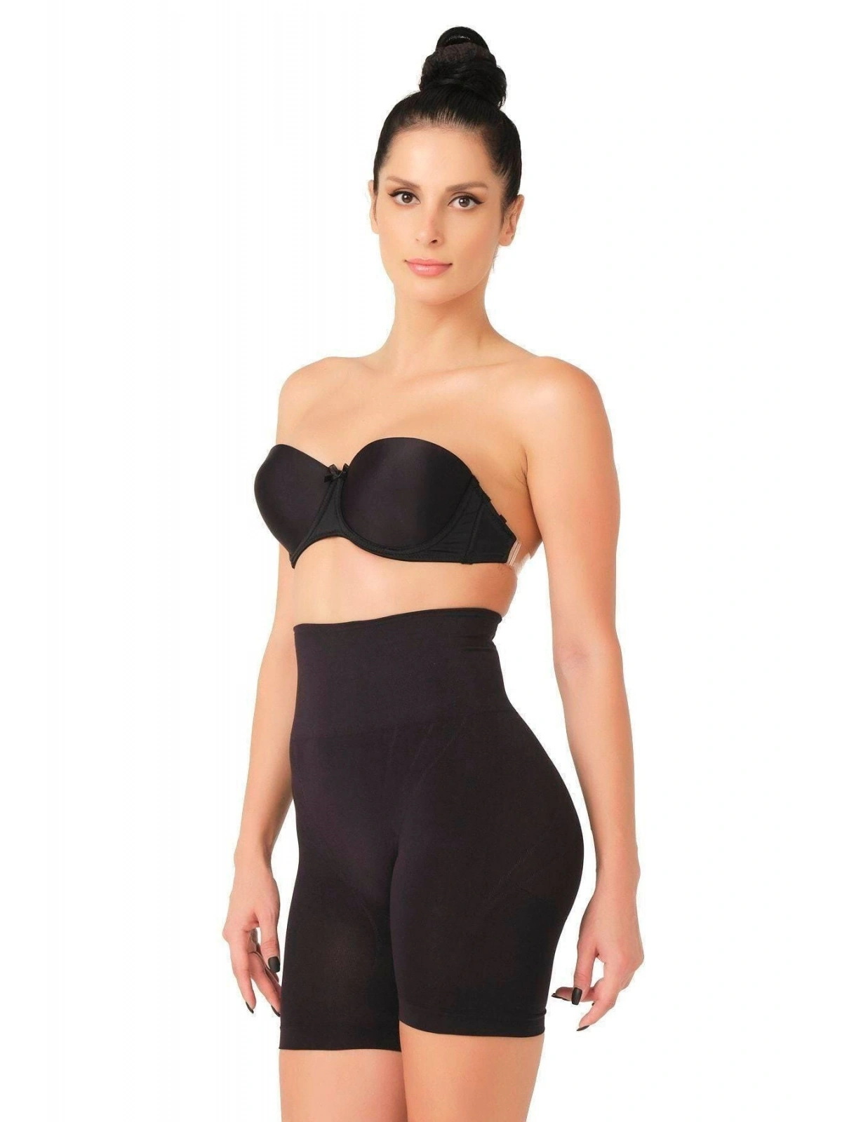 Siyah Düşük Bel Double Pantalon Korse