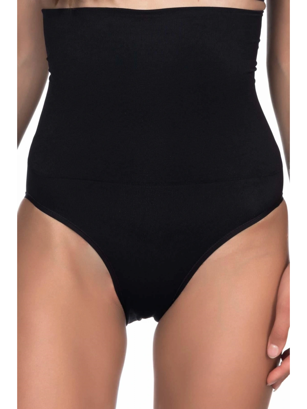 Siyah Yüksek Bel Double Slip Korse