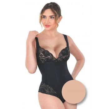 Ten Dantelli Agraflı Body Korse