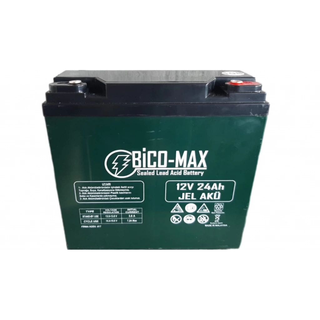 12V 24AH (12V 20AH) Bico-max Elektrikli Bisiklet Aküsü