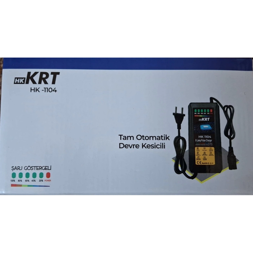 72V 20AH KRT Şarj Cihazı Full Dijital Göstergeli Devre Kesici