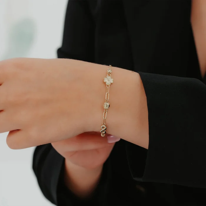 Ataç Zincir Şans Altın Bileklik AABLK009