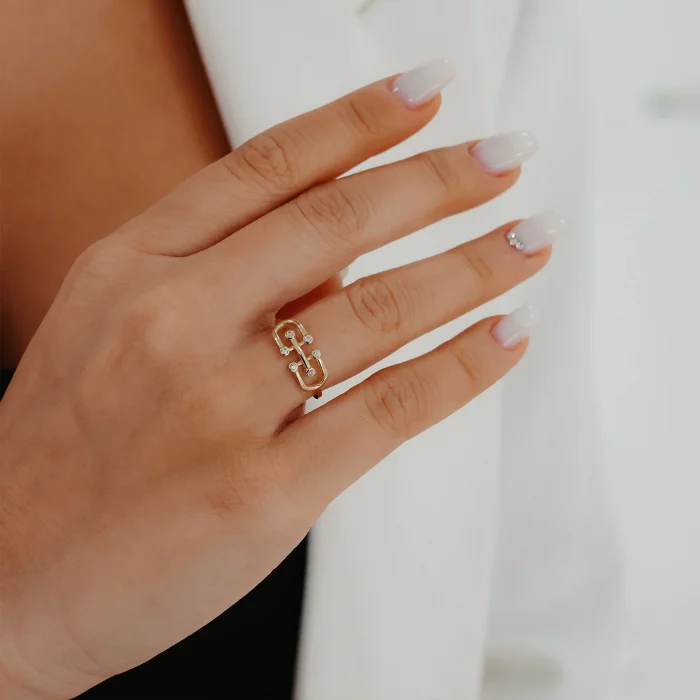 Bisiklet Zinciri Altın Yüzük AAYZK0217