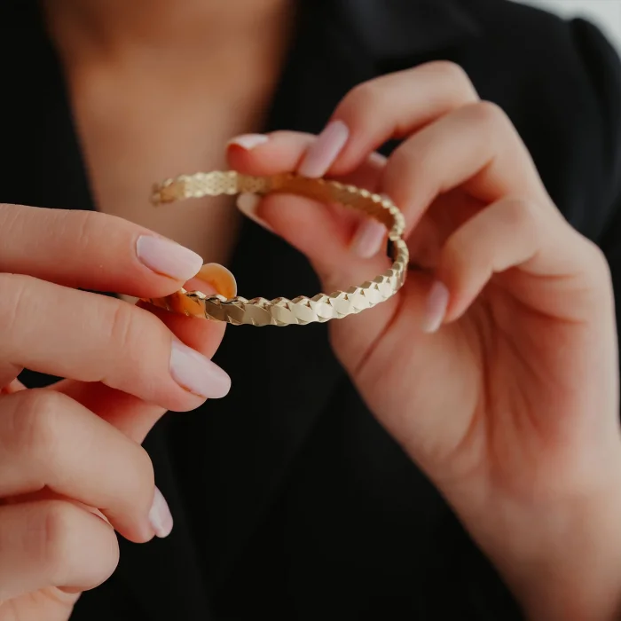 Burma Model Kelepçe Altın Bileklik AABLK0120