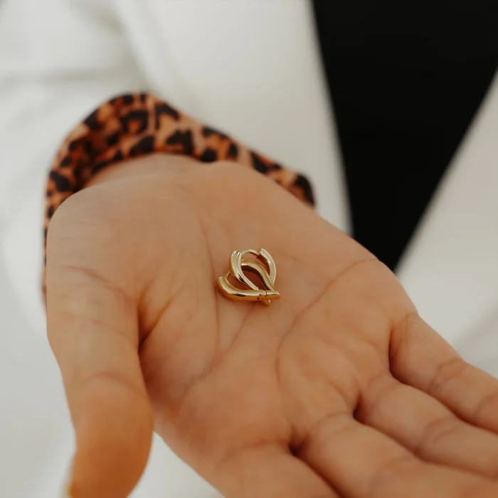 Damla Model Halka Altın Küpe AAKPE045