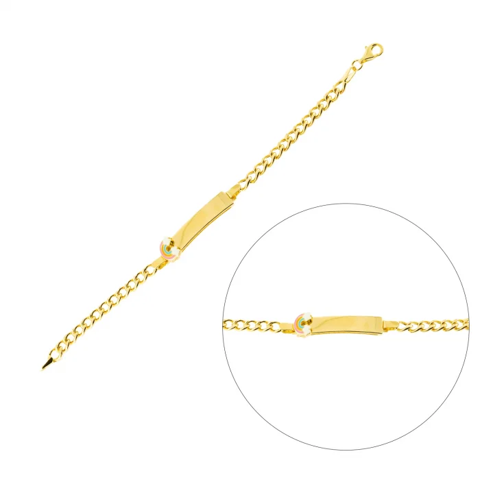 Gökkuşağı Detay Çocuk Altın Bileklik AAÇOCK0032