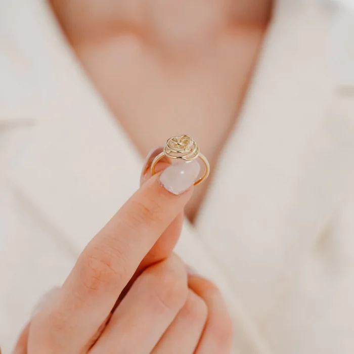 Gül Model Altın Yüzük AAYZK098