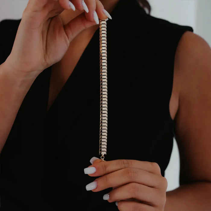 Kalın Balıksırtı Model Altın Bileklik AABLK086