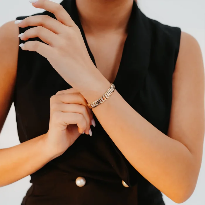 Kalın Balıksırtı Model Altın Bileklik AABLK086