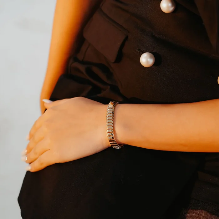 Kalın Balıksırtı Model Altın Bileklik AABLK086