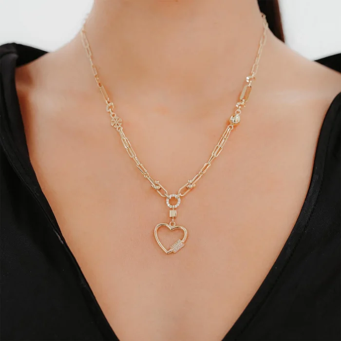 Kalpli  Ataç Altın Kolye AAKLY0143