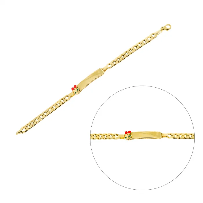 Kiraz Detay Çocuk Altın Bileklik AAÇOCK0030