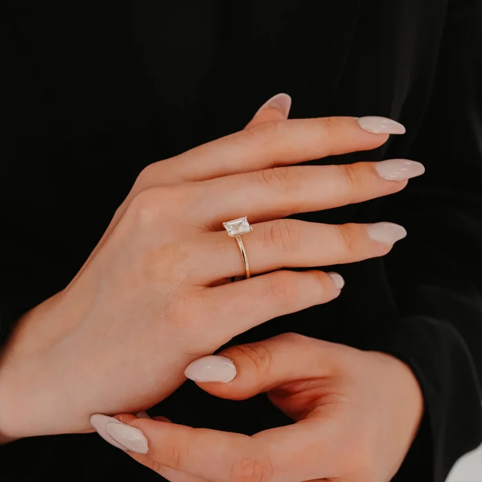 Klasik Tek Baget Altın Yüzük AAYZK0116