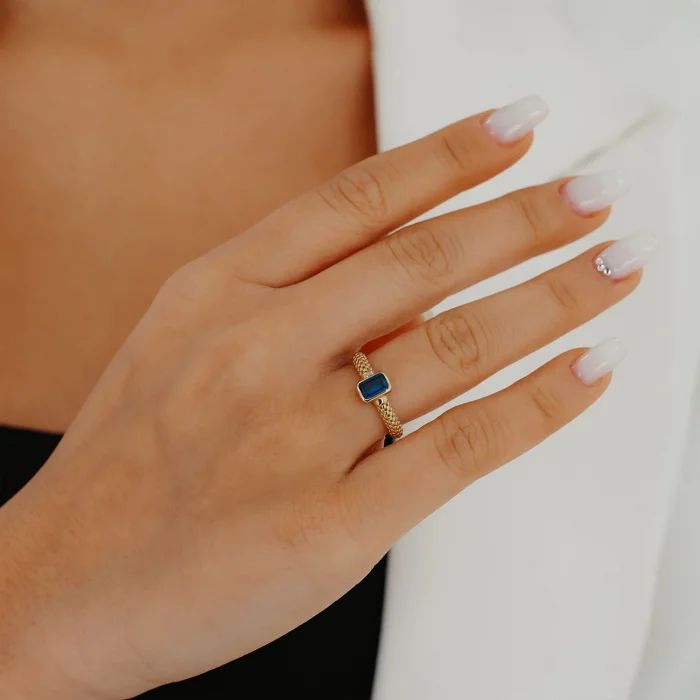 Laci Baget Altın Yüzük AAYZK0214