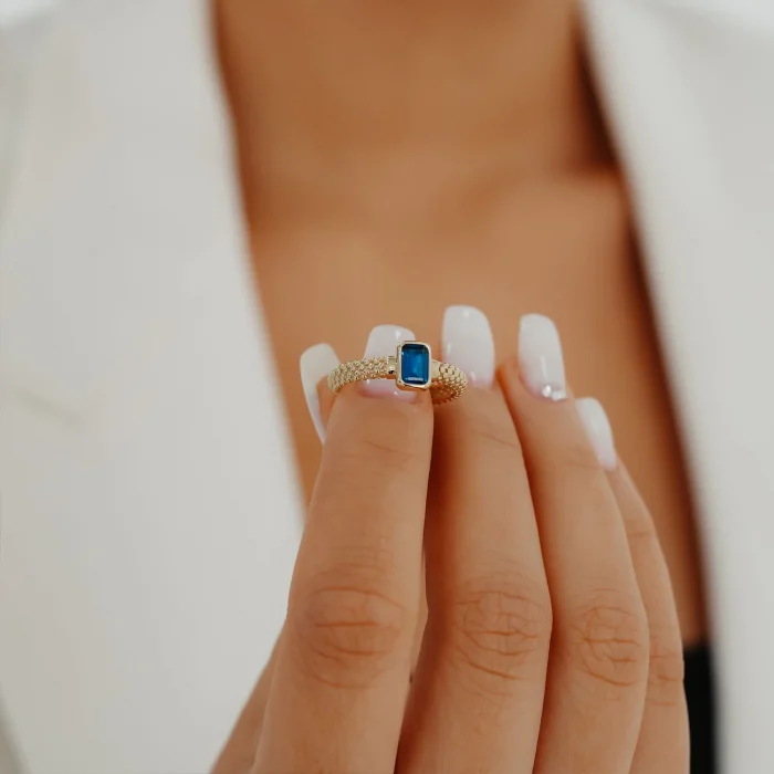 Laci Baget Altın Yüzük AAYZK0214