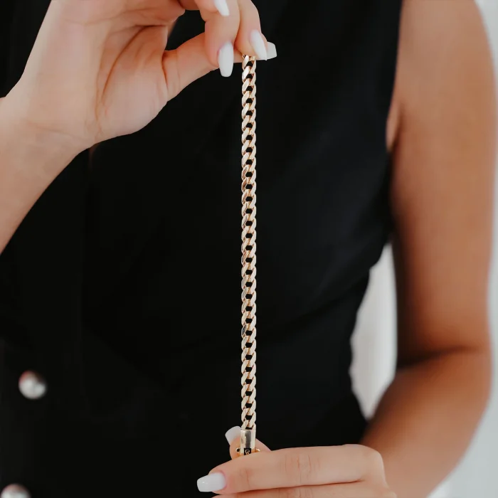 Mineli Kilit Gurmet Altın Bileklik AABLK0123