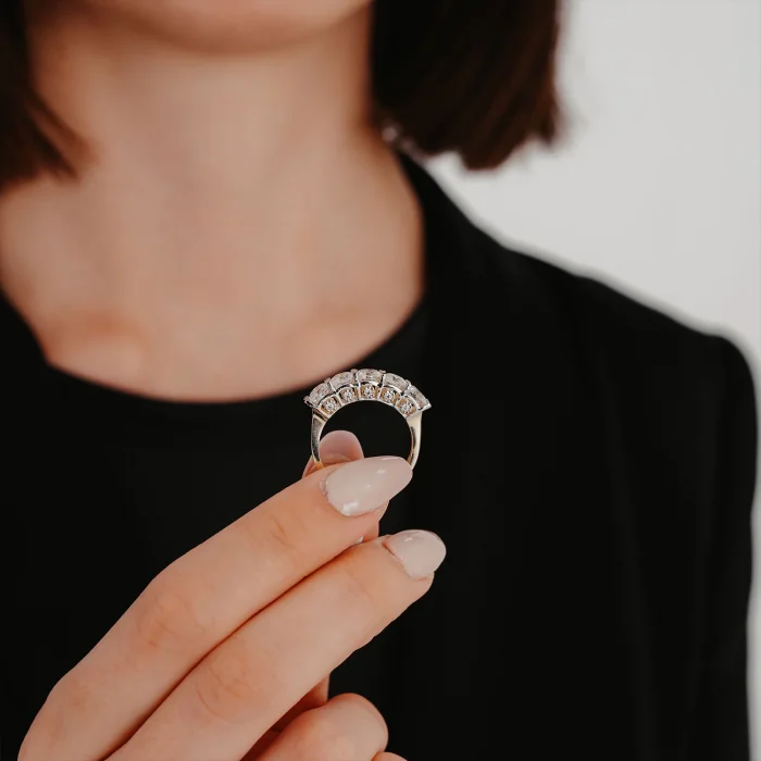 Mini Taş Detay Beştaş Altın Yüzük AAYZK0127