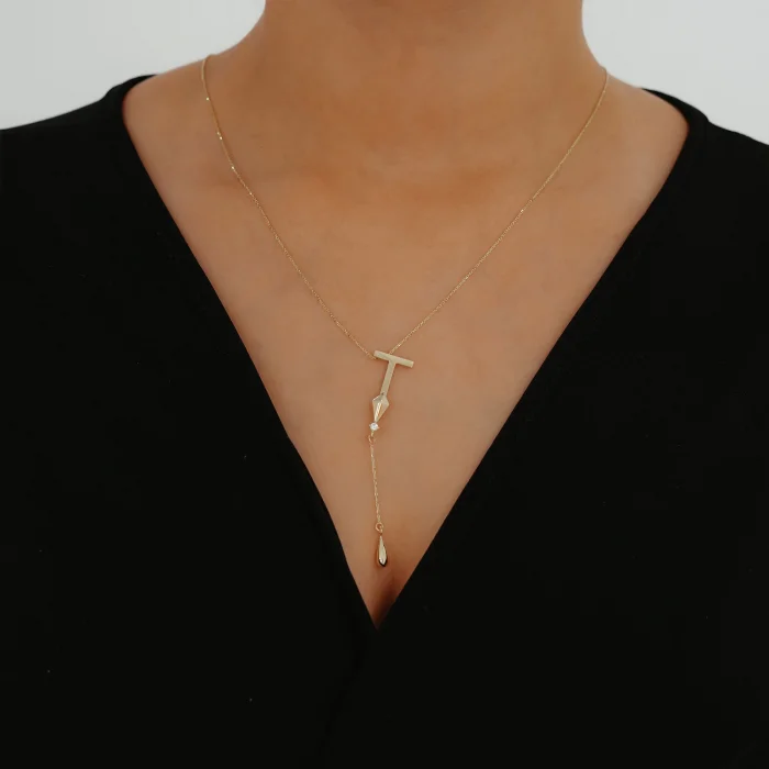 T Harfli Y Altın Kolye AAKLY0139