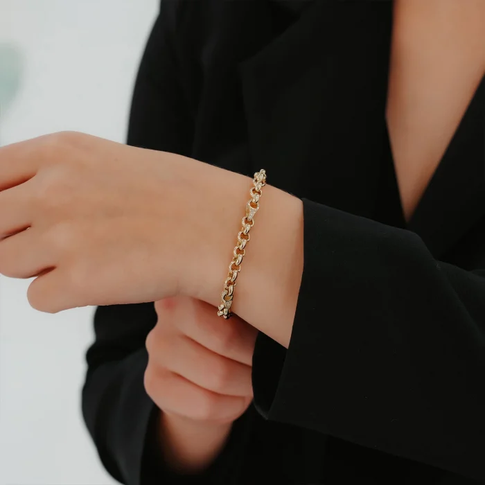 Taş Detay Doc Altın Bileklik AABLK052