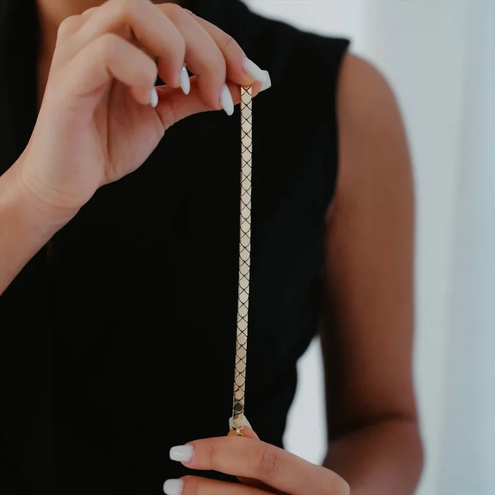 Yılan Desen Altın Bileklik AABLK066