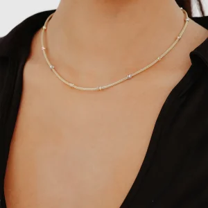 3 Renk Dorika Altın Kolye AAKLY0146