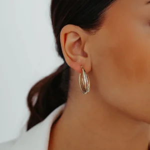 3lü Halka Altın Küpe AAKPE085