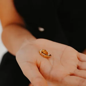 Ajda Altıgen Altın Küpe AAKPE010