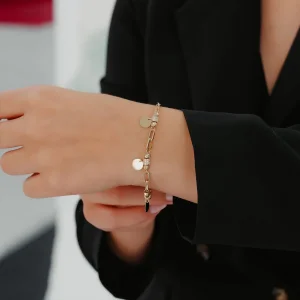 Ataç Zincir Pullu Şans Altın Bileklik AABLK034