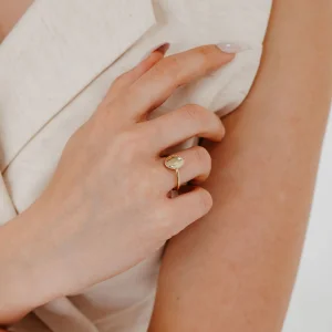 Düz Oval Vintage Altın Yüzük AAYZK058