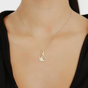 Dans Eden Çift Altın Kolye AAKLY065